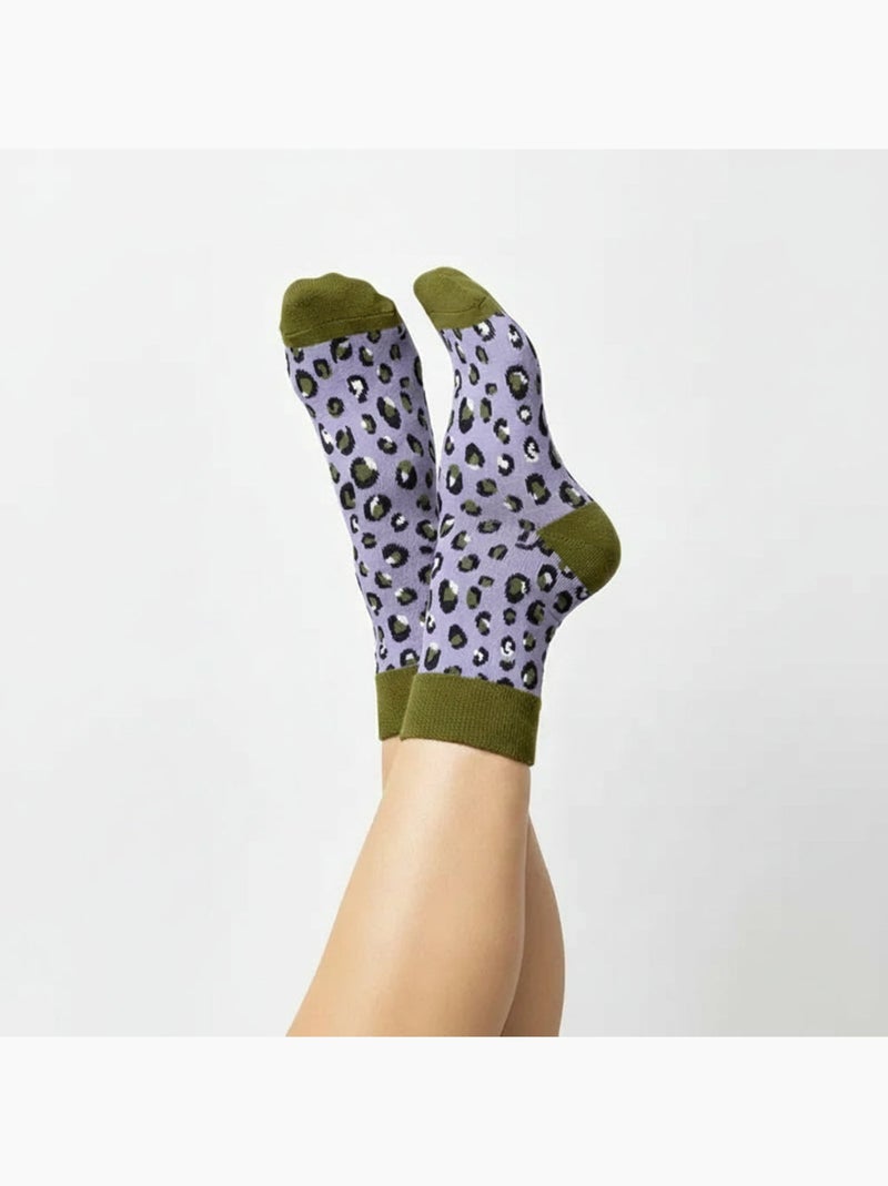 Chaussettes Léopard Bleu - Kiabi