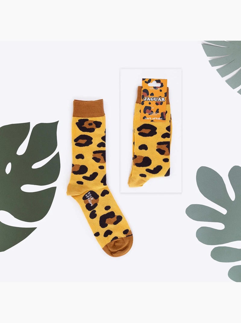 Chaussettes Léopard Orange - Kiabi