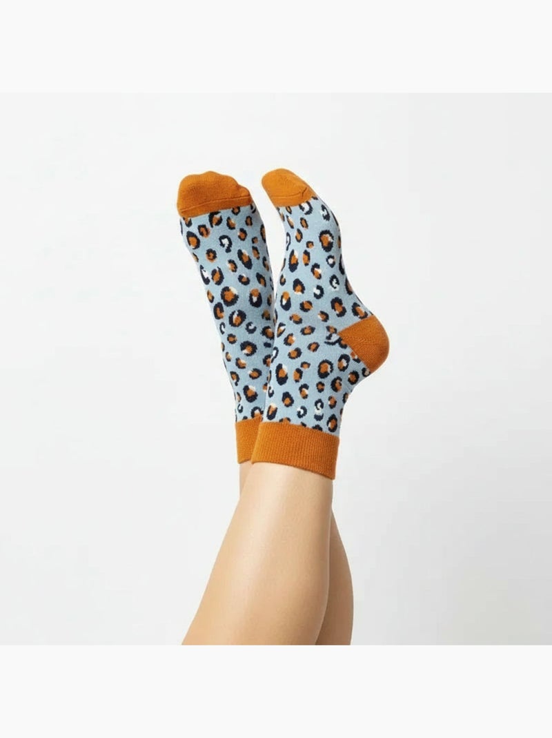 Chaussettes Léopard Violet - Kiabi