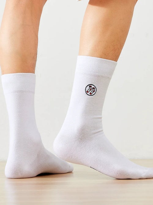 Chaussettes longues blanc| Titeschaussettes - Kiabi