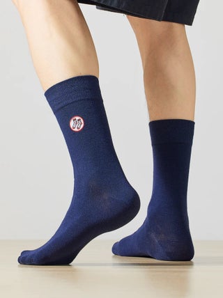 Chaussettes longues bleu marine | Titeschaussettes