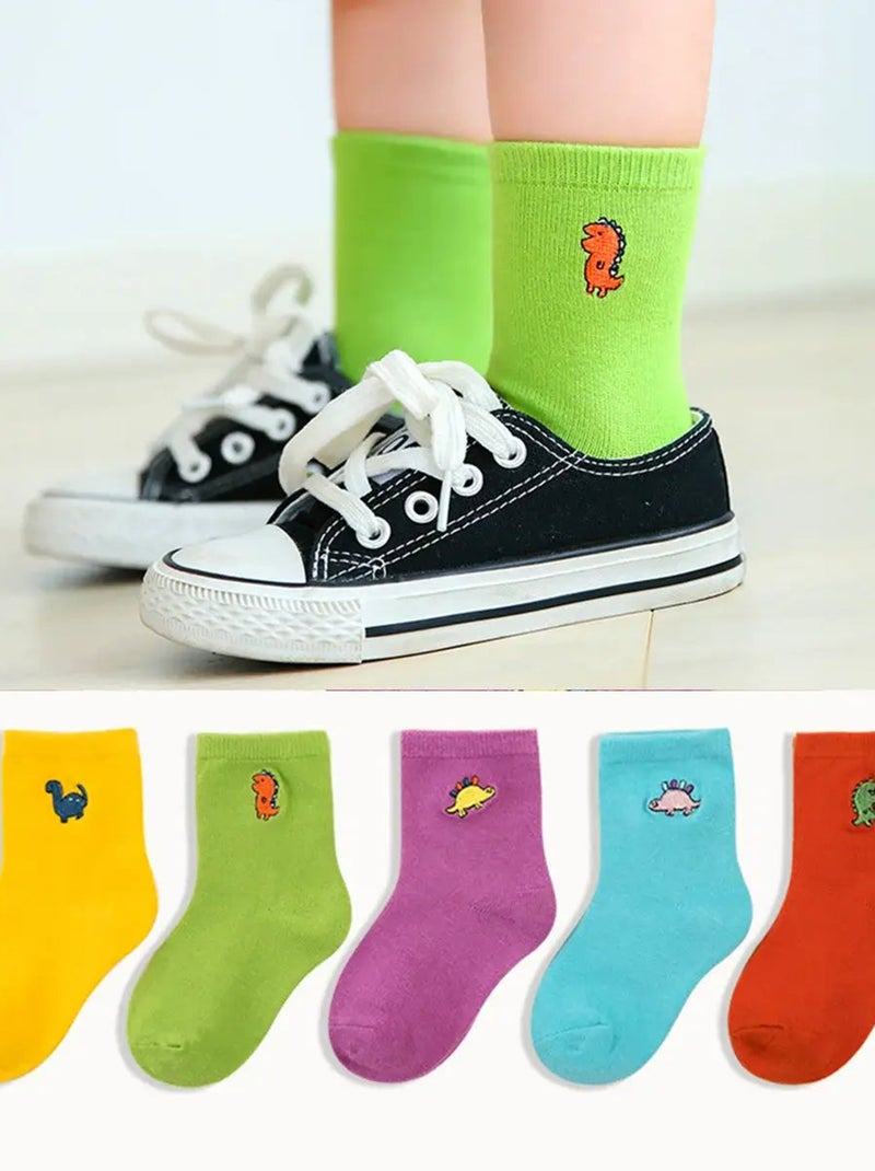 Chaussettes Longues Dino Enfant (Lot x5) | Titeschaussettes Multicolore - Kiabi