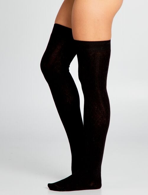 Lot De Chaussettes Femme Noires - Taille 38/39 - Marque Générique - Neuf Avec Défauts