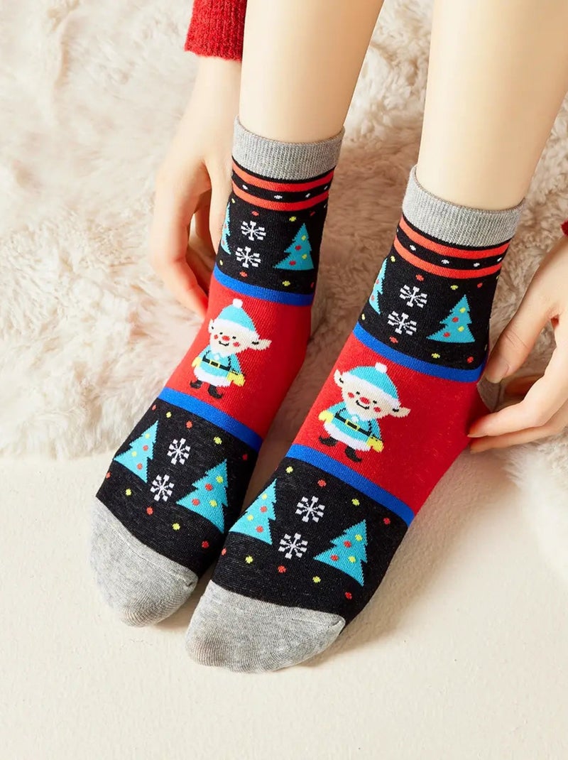 Chaussettes longues Noël Sapin |Titeschaussettes Noir - Kiabi