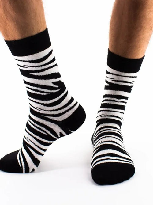 Chaussettes longues Zèbre | Titeschaussettes - Kiabi