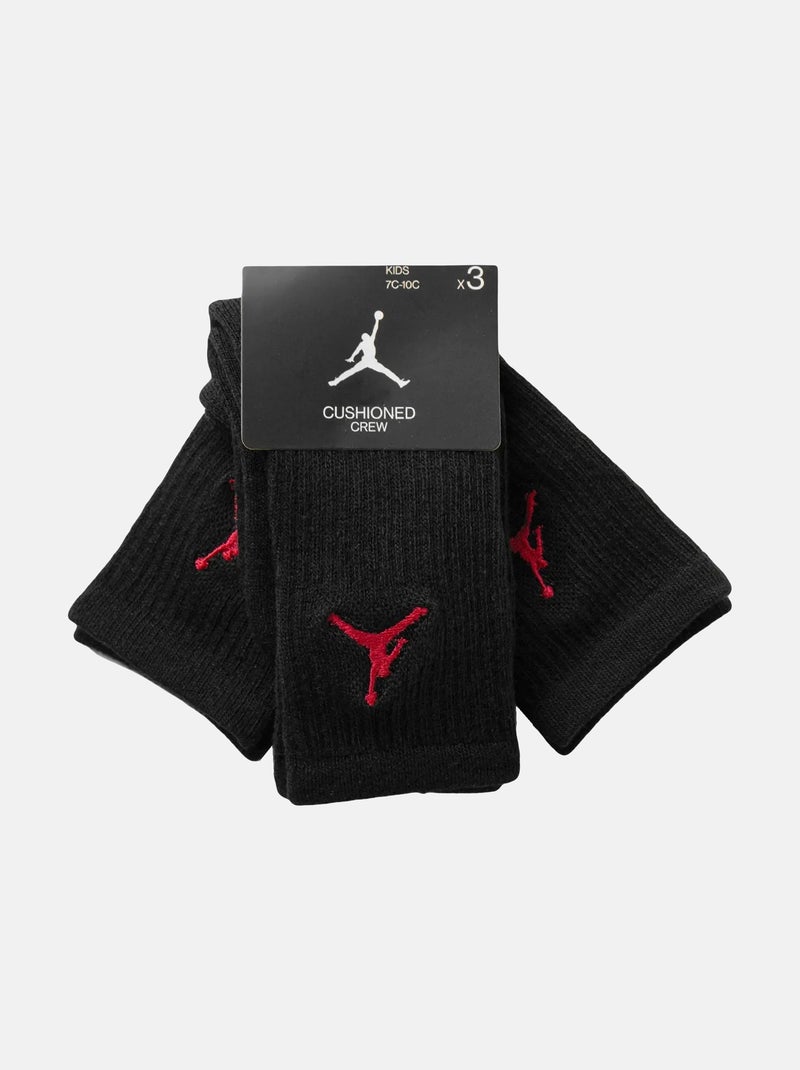 Chaussettes lot de 3 - Jordan Noir - Kiabi