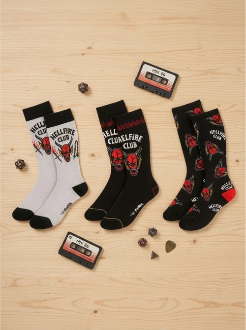 Chaussettes lot de 3 en coton doux stranger things netflix - Kiabi Chaussettes lot de 3 en coton doux stranger things netflix - Kiabi