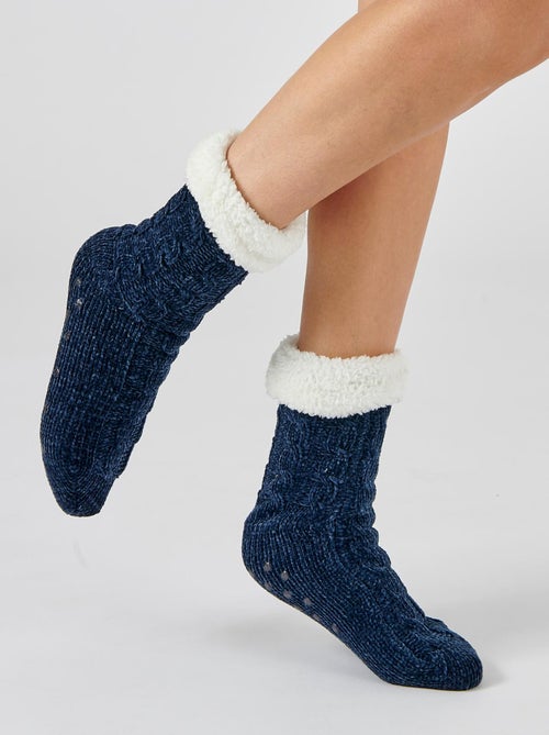 Chaussettes maille douillette torsadée Thermolactyl - Damart - Kiabi