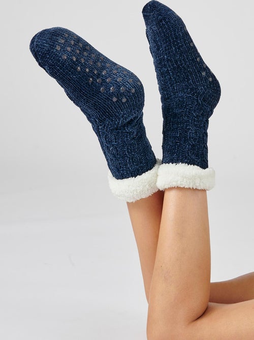 Chaussettes maille douillette torsadée Thermolactyl - Damart - Kiabi