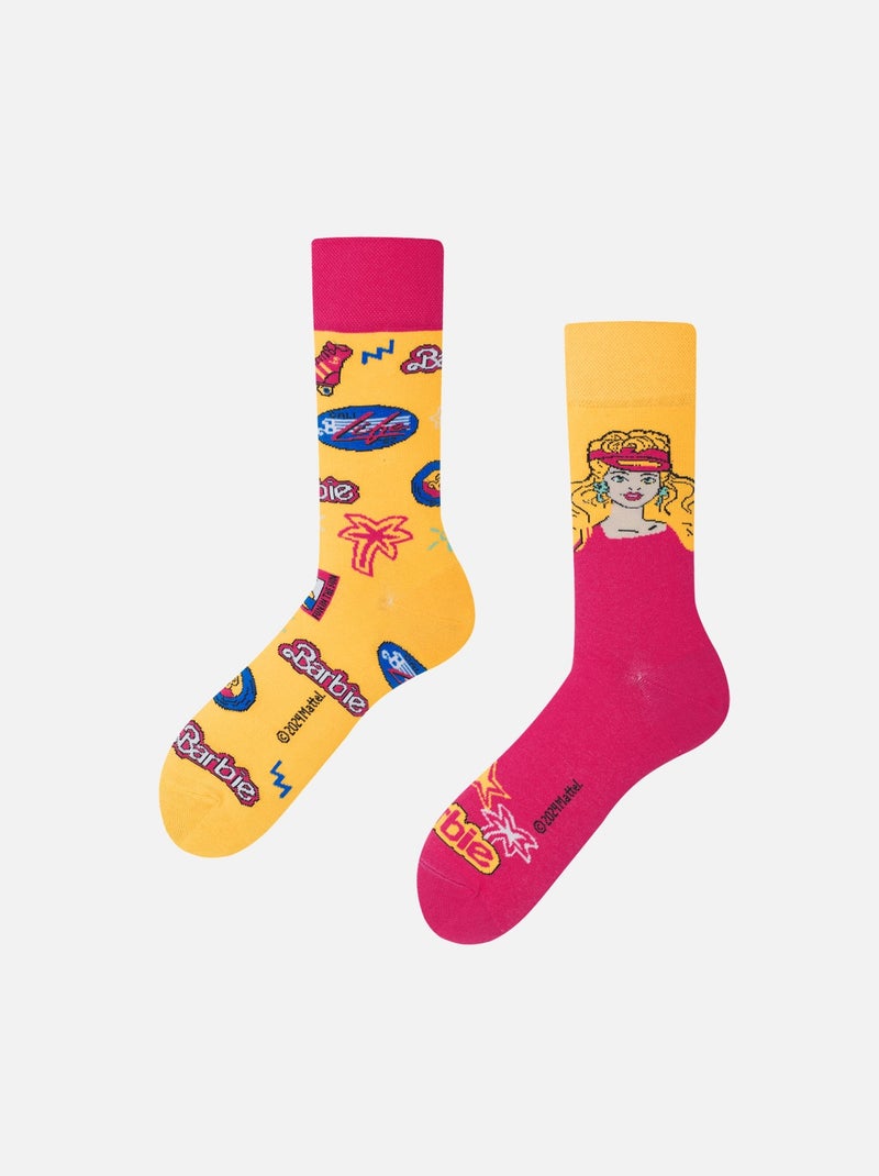 Chaussettes Many Mornings Barbie des 90's Rose foncé - Kiabi