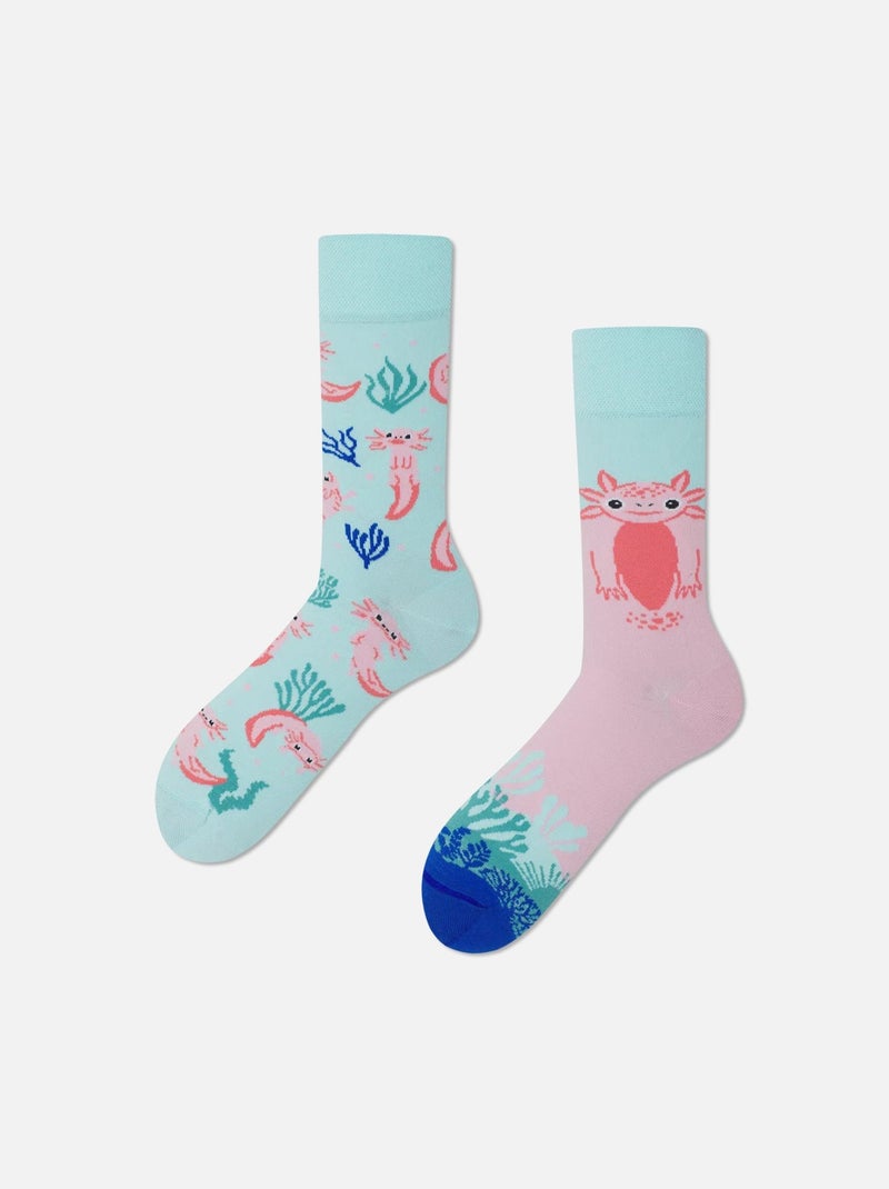 Chaussettes Many Mornings beaucoup d'Axolots Bleu - Kiabi