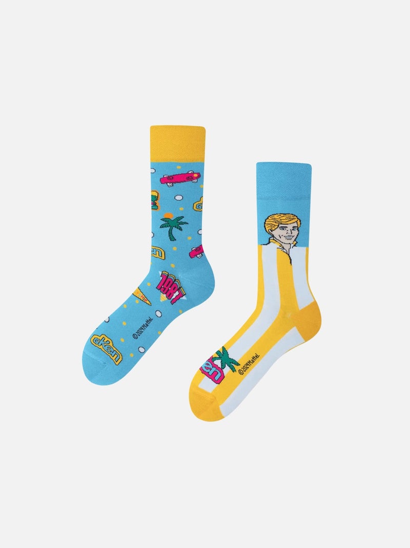 Chaussettes Many Mornings Ken des 90's Bleu - Kiabi