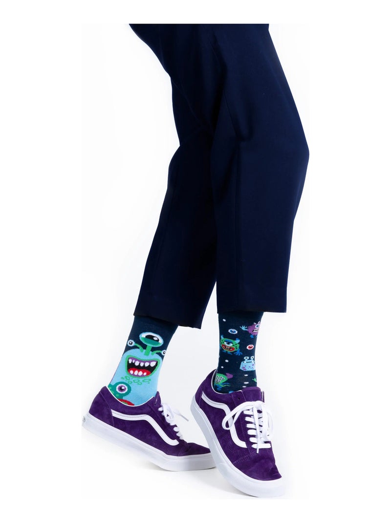 Chaussettes Many Mornings Les Monstres Vert foncé - Kiabi