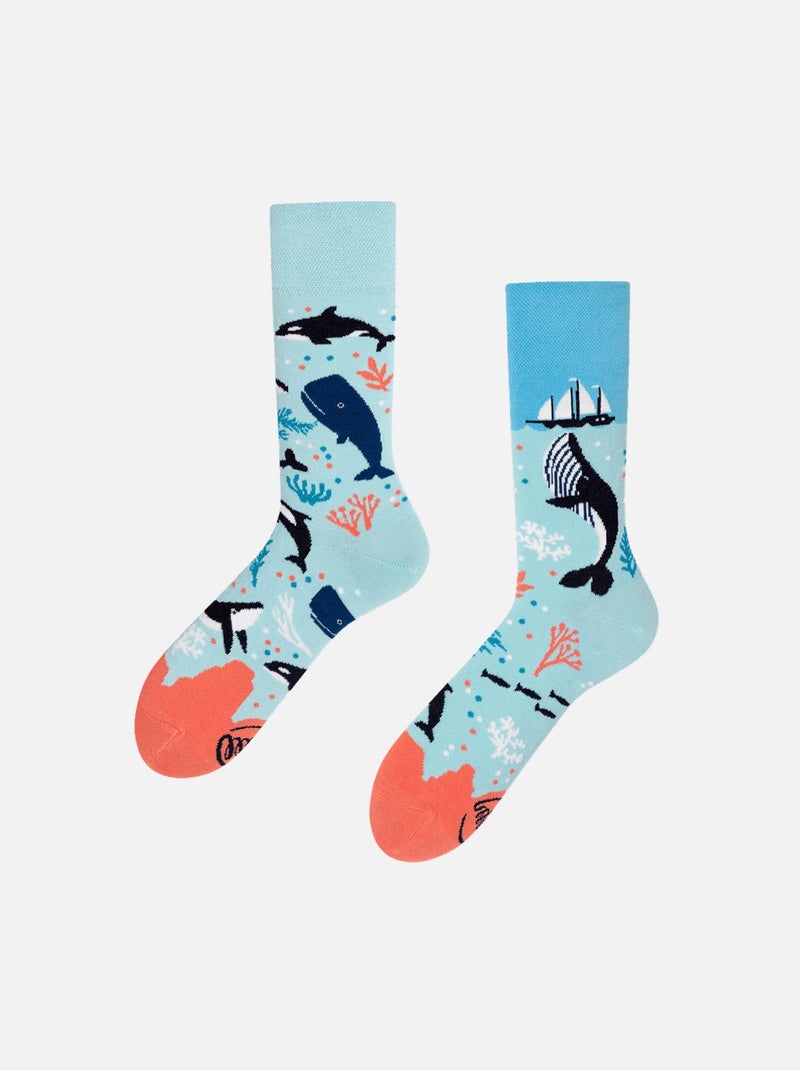 Chaussettes Many Mornings Océan Bleu - Kiabi