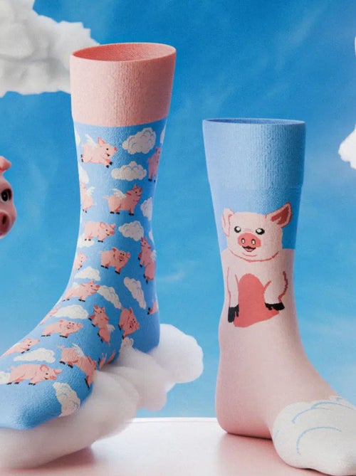 Chaussettes Many Mornings Rêve de cochon - Kiabi