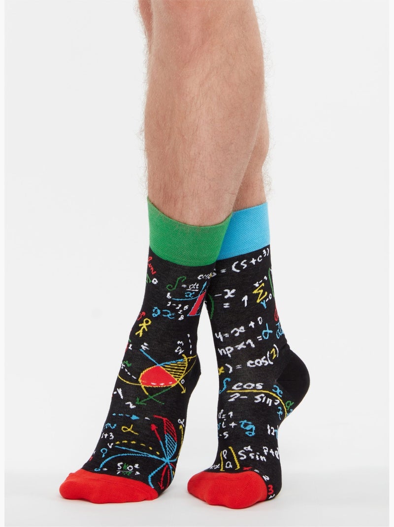 Chaussettes Mathématiques Noir - Kiabi