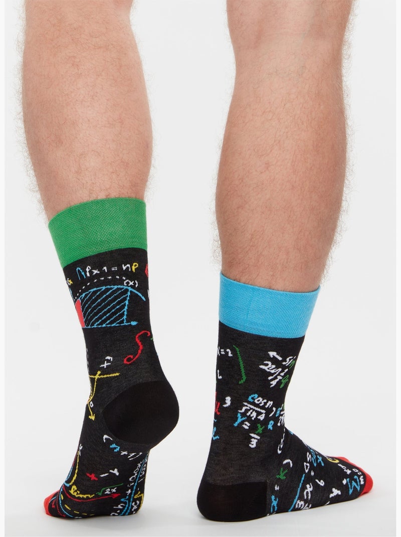 Chaussettes Mathématiques Noir - Kiabi