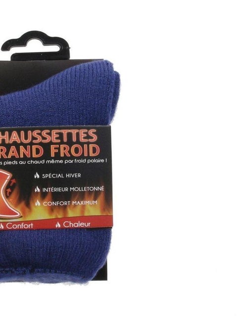 Chaussettes Mega Thermo hiver enfant rouge 22/28 - Kiabi