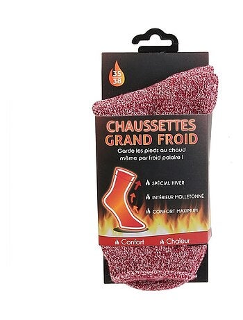 Chaussettes Mega Thermo mixte hiver beige 35/38