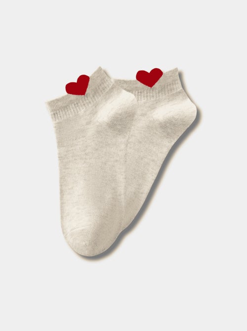 Chaussettes Mi-Haute Petit Coeur - Kiabi