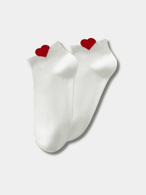 Chaussettes Mi-Haute Petit Coeur - Kiabi