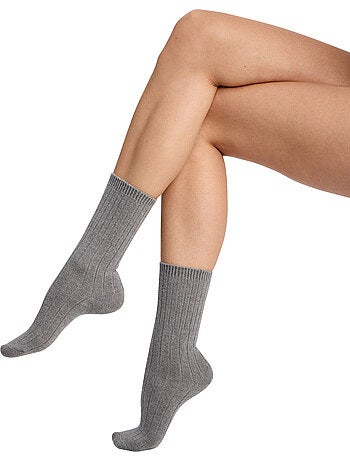 Chaussettes mi-hautes Cachemire