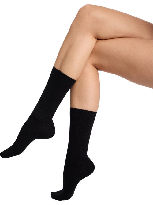 Chaussettes mi-hautes Cachemire - Kiabi Chaussettes mi-hautes Cachemire - Kiabi