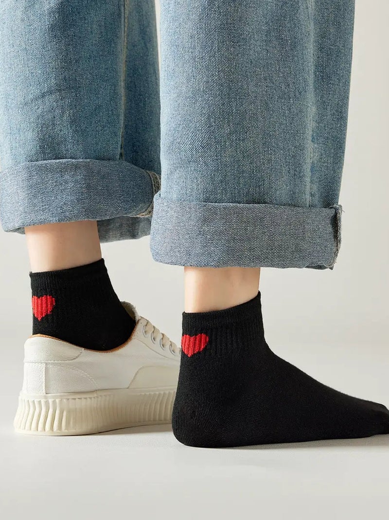 Chaussettes Mi-Hautes Coeur Talon Blanc - Kiabi