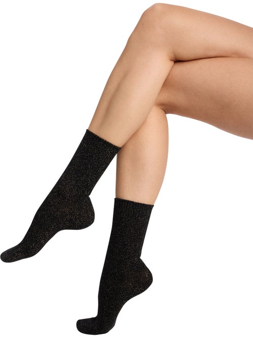 Chaussettes mi-hautes côtelées La Mode - Kiabi