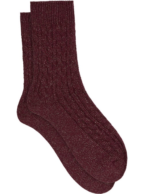 Chaussettes mi-hautes côtelées La Mode - Kiabi