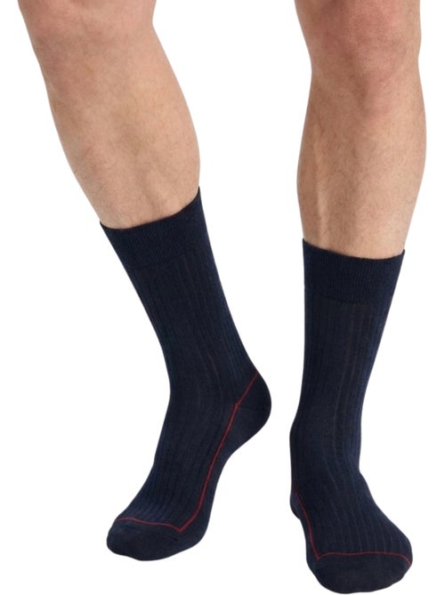 Chaussettes mi-hautes côtelées Mode - Kiabi Chaussettes mi-hautes côtelées Mode - Kiabi
