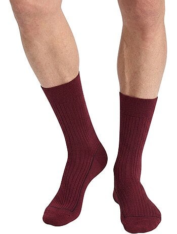 Chaussettes mi-hautes côtelées Mode