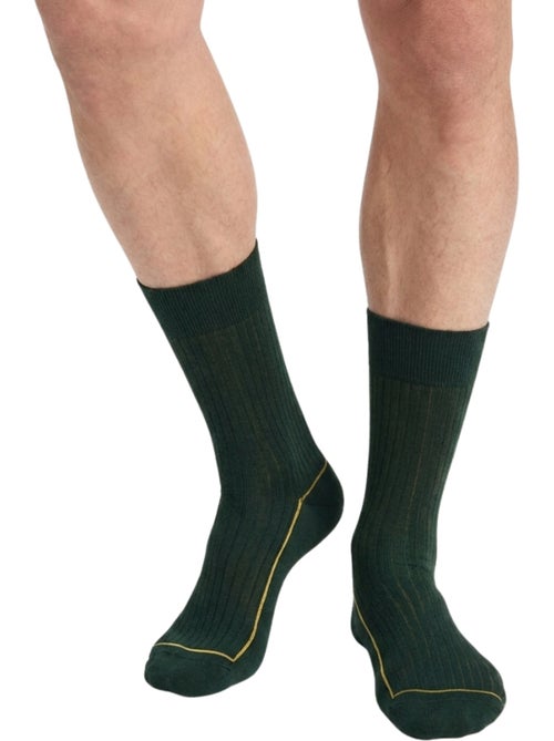 Chaussettes mi-hautes côtelées Mode - Kiabi Chaussettes mi-hautes côtelées Mode - Kiabi