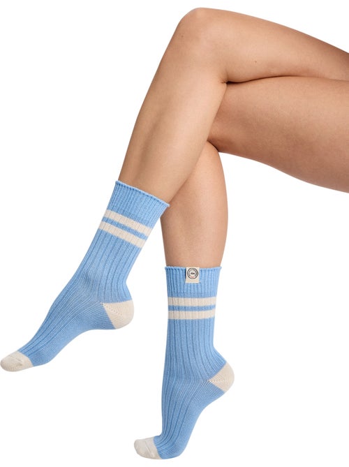 Chaussettes mi-hautes Dim x Inès de La Fressange - Kiabi Chaussettes mi-hautes Dim x Inès de La Fressange - Kiabi
