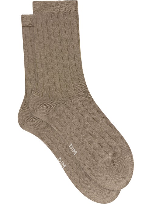 Chaussettes mi-hautes effet satiné Mode - Kiabi Chaussettes mi-hautes effet satiné Mode - Kiabi