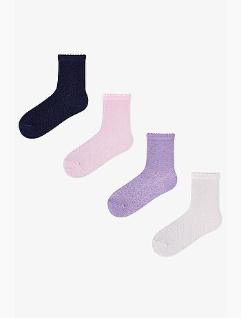 Chaussettes mi-hautes essential colors fille, lot de 2 penti