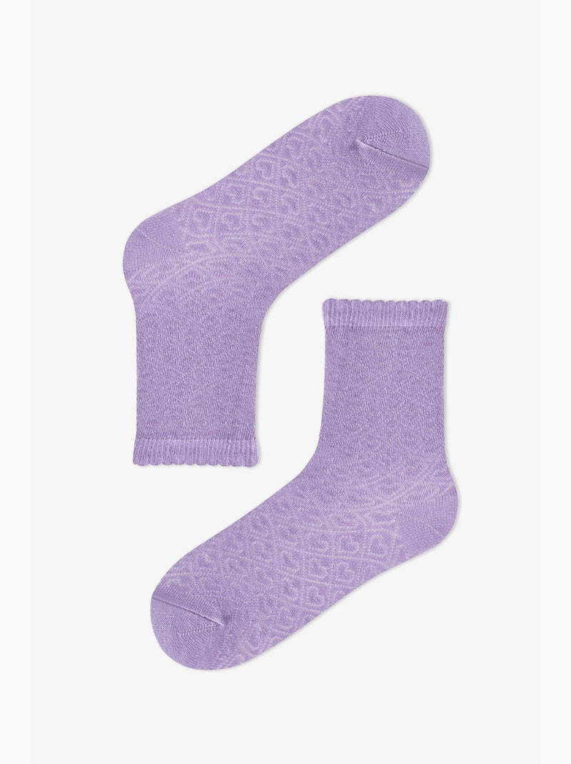 Chaussettes mi-hautes essential colors fille, lot de 2 penti Bleu marine - Kiabi