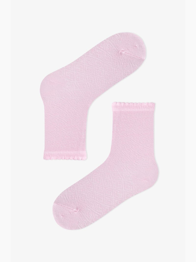 Chaussettes mi-hautes essential colors fille, lot de 2 penti Bleu marine - Kiabi