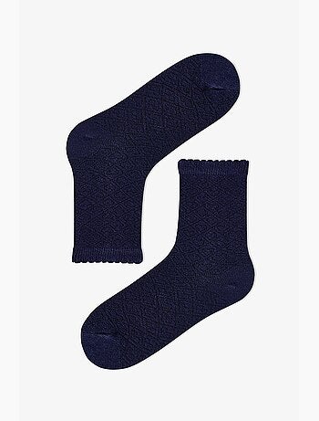 Chaussettes mi-hautes essential colors fille, lot de 2 penti