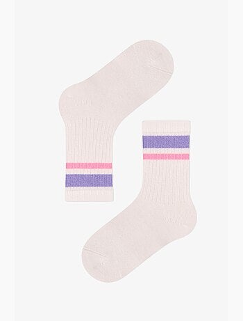 Chaussettes mi-hautes fille à rayures mist, lot de 2 penti
