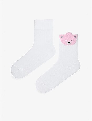 Chaussettes mi-hautes fille bear, lot de 2 penti