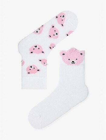 Chaussettes mi-hautes fille bear, lot de 2 penti