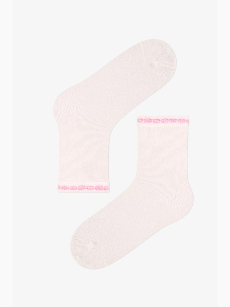 Chaussettes mi-hautes fille capycorn motif licorne, lot de 2 penti Rose - Kiabi