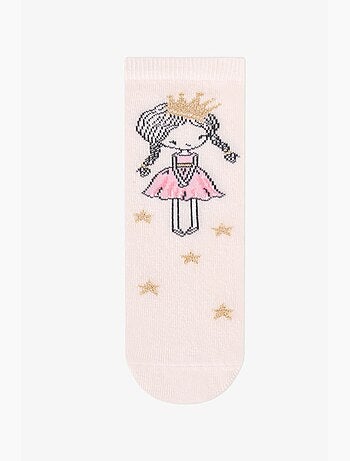 Chaussettes mi-hautes fille sparkle princess à motif princesse, lot de 2 penti
