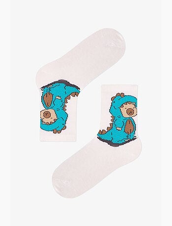 Chaussettes mi-hautes garçon lovers rayées, lot de 2 penti
