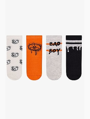 Chaussettes mi-hautes garçon rebel bears à motif ours, lot de 2 penti