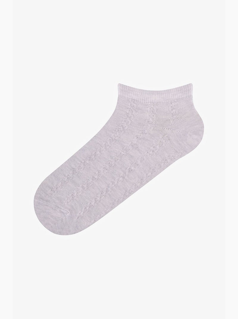 Chaussettes mi-hautes jacquard soft clouded enfant penti Blanc - Kiabi