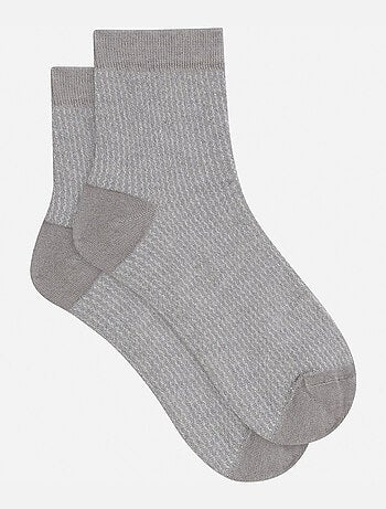 Chaussettes mi-hautes laine/viscose et fils de lurex Mode