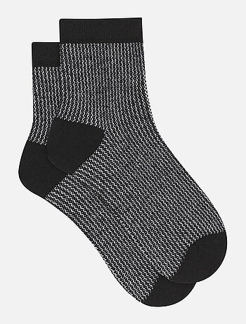 Chaussettes mi-hautes laine/viscose et fils de lurex Mode