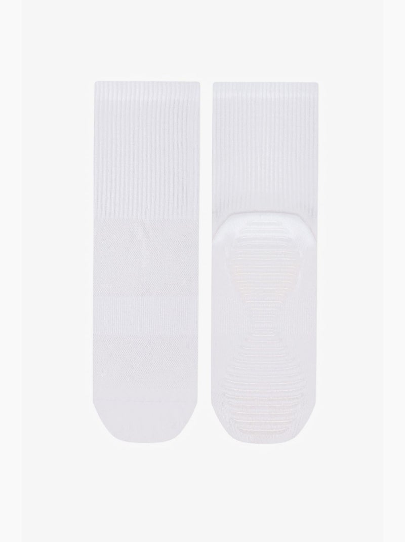Chaussettes mi-hautes non sport penti Blanc - Kiabi